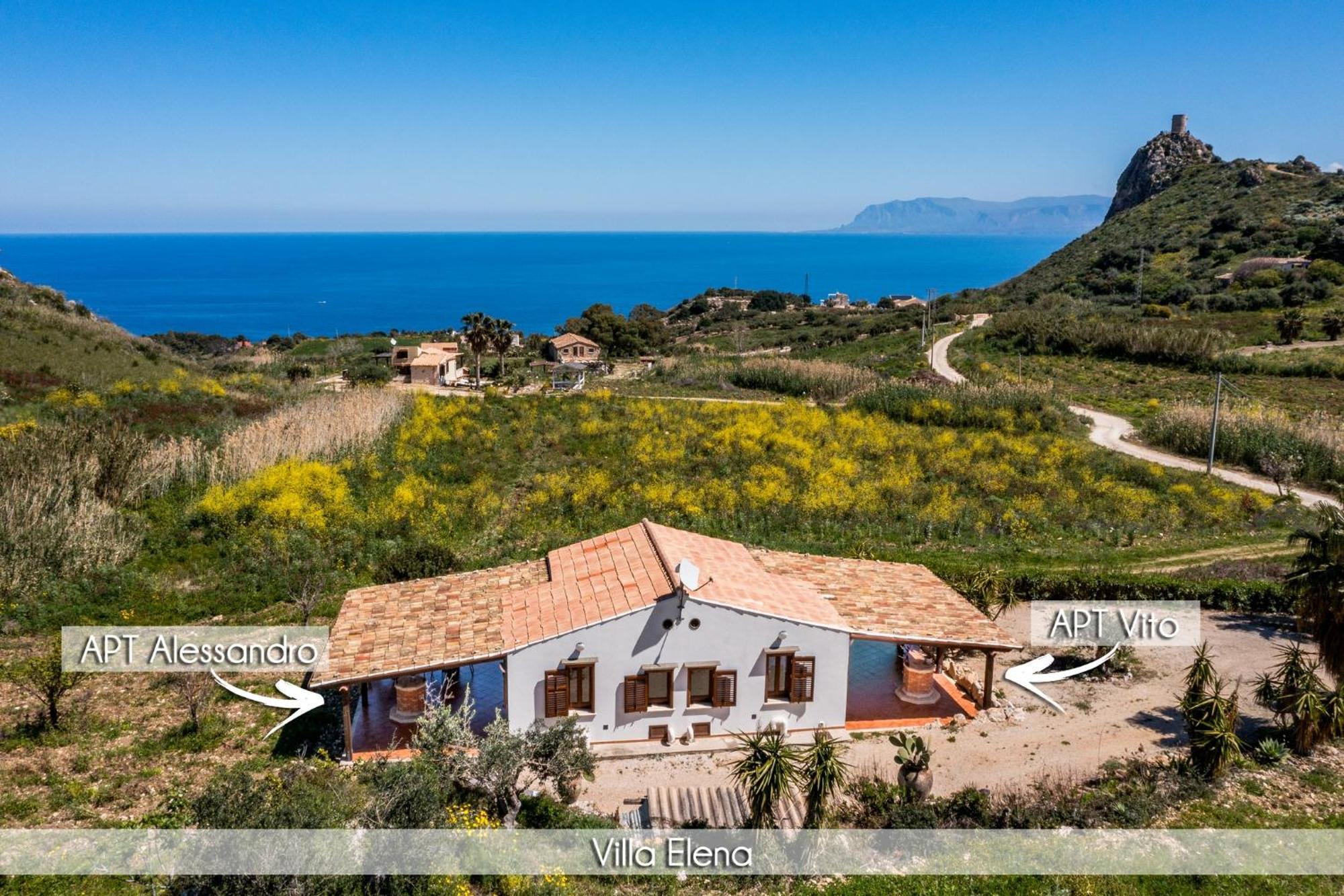 Villa Elena vicino la Riserva naturale dello Zingaro Scopello  Esterno foto